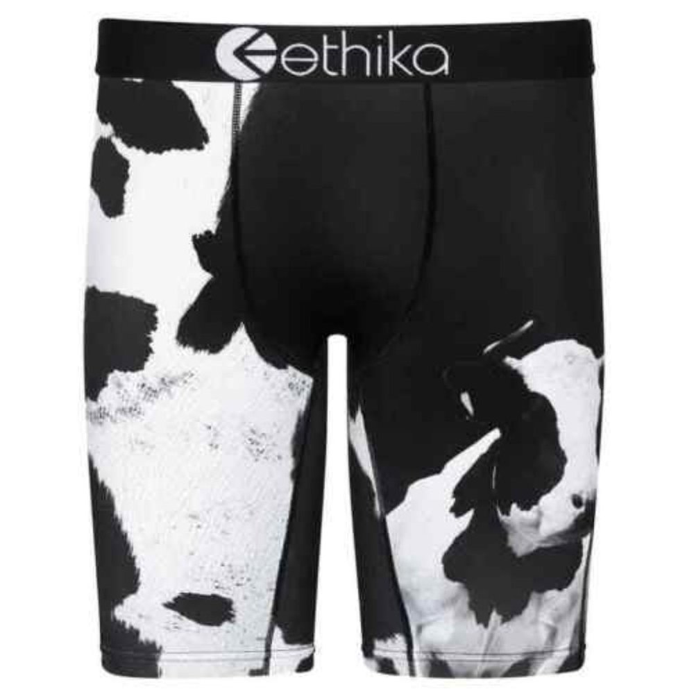 ETHIKA DON'T HAVE A COW BRIEFS LONG BOXERS UNDERWEAR COW PRINT BRAND NEW PSD HTF